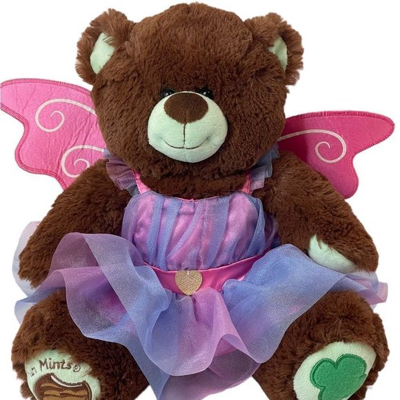 Build-A-Bear Girl Scouts Thin Mint Cookie Teddy Bear Plush Stuffed Animal Brown - Picture 9 of 15
